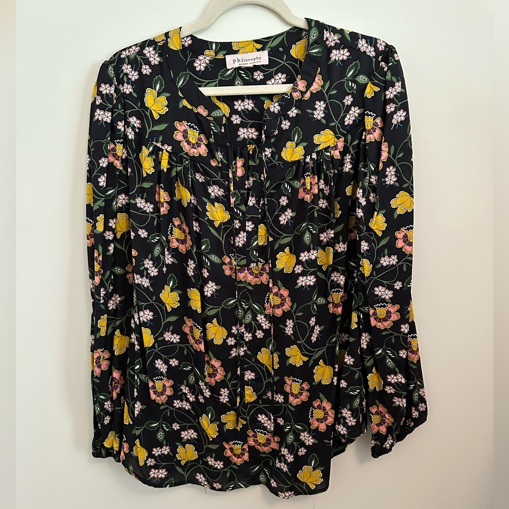 Philosophy Floral Pullover Blouse